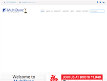 Tablet Screenshot of multidyne.com